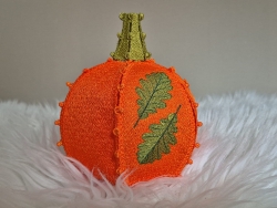 Stickdatei FSL - 3D-Kürbis --- Rahmengröße 140x140 mm