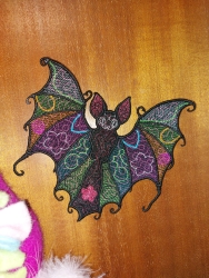 Stickdatei "FSL - Fledermaus-grazy"