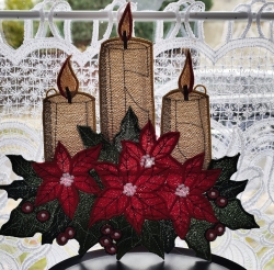 FSL "Fensterbild-Kerzen & Weihnachtssterne " geteilte Version (180, 200, 250 und 300 mm) - SUPER-Design-Pack