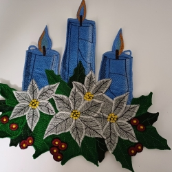 FSL "Fensterbild-Kerzen & Weihnachtssterne " geteilte Version (180, 200, 250 und 300 mm) - SUPER-Design-Pack