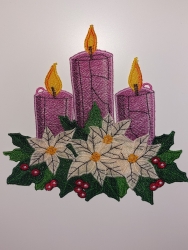 FSL "Fensterbild-Kerzen & Weihnachtssterne " geteilte Version (180, 200, 250 und 300 mm) - SUPER-Design-Pack