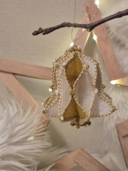 Stickdatei FSL - 3D-Honeycomb-Glocke-1 --- Fertige-Größe: ca. 9,5x10cm (BxH)