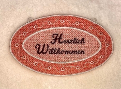FSL "Türschild-Neujahrsgruß" - für Rahmengröße: 130x180 mm (deutscher und englischer Schriftzug)