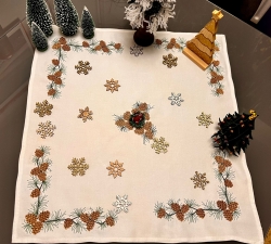 Eckelement - Tannenzweig mit Zapfen