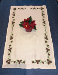 Eckelement - Tannenzweig mit Zapfen