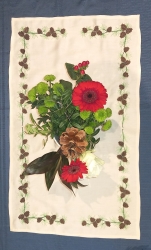 Eckelement - Tannenzweig mit Zapfen