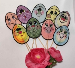 Stickdatei "FSL/ITH - Happy Egg-Stecker" --- SUPER-Set" - fertige Größe ca. 90x65 mm (HxB)