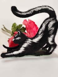 Stickdatei "FSL - Topper - Katze-gebürstet" --- SPEZIAL-Design für das Filaine-Garn von Gunold