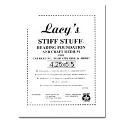 1 Stück LACY'S STIFF STUFF White - ca. 10,5 x 13,8 cm