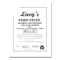 1 Stück LACY'S STIFF STUFF White - ca. 21,6 x 27,9 cm