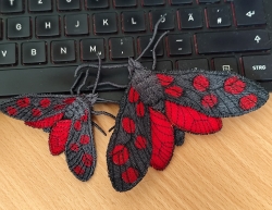 Stickdatei "FSL & ITH - Schmetterling Sechsfleck_Widderchen (Zygaena_filipendulae)" --- Design Pack