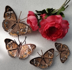 Stickdatei "FSL & ITH - Schmetterling Nordamerikanisches Pfauenauge (Junonia coenia)" --- Design Pack