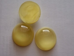 #32 - 1 Stück Glasmugle Ø20 mm yellow perleť