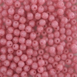 #11 - 50 Stück Perlen rund - opak rosalin - Ø 3 mm