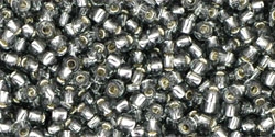 10 g TOHO Seed Beads 11/0 TR-11-0029 B Gray Silver-Lined (A,D)