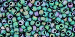 10 g TOHO Seed Beads 11/0 TR-11-0706 - Matte-Color Iris Teal (C)