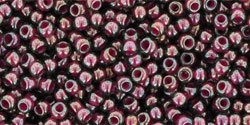 10 g TOHO Seed Beads 11/0 TR-11-1076 - Inside-Color Grey/Magenta Lined (E)