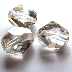 1 Stück Swarovski Cosmic Bead 16mm crystal silver shadow