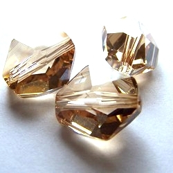 1 Stück Swarovski Cosmic Bead 16mm crystal golden shadow