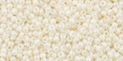 5g TOHO SeedBeads 15/0 TR-15-0122 - Opaque Navajo White Lustered