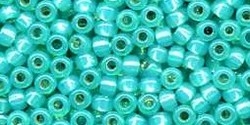 10 g TOHO Seed Beads 11/0 TR-11-2104 -  Turquoise Opal Silver-Lined (A,B,D)