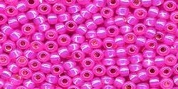 10 g TOHO Seed Beads 11/0 TR-11-2107 - Hot Pink Opal Silver-Lined (A,B;D)