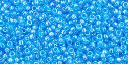 5g TOHO SeedBeads 15/0 TR-15-0163 B - Tr.-Rainbow Dark Aqua