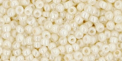 10 g TOHO Seed Beads 11/0 TR-11-0122 - Opaque-Lustered Navajo White