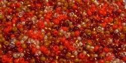 5 Gramm Miyuki Seed Beads 15-Mix 35 Orange Medley