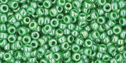 10 g TOHO Seed Beads 11/0 TR-11-0130 - Opaque-Lustered Mint Green