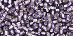 10 g TOHO Seed Beads 11/0 TR-11-0039 F - Silver-Lined Frosted Lt Tanzanite (A,D)