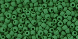 10 g TOHO Seed Beads 11/0 TR-11-0047 HF - Opaque-Frosted Pine Green