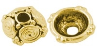 #21.1 - 1 Perlkappe Ø 09mm altgold