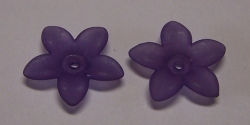 #02.6 - 1 Acrylblüte transp.-matt Ø 17mm lila