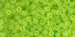 10 g TOHO Seed Beads 11/0 TR-11-0004 F Lime Green Frosted