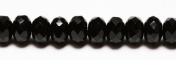 #01 - 20 Stück - 5*8mm Donut - Opak Black