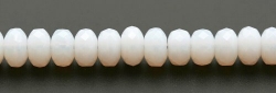 #03 - 20 Stück - 4*7mm Donut - Opalin White