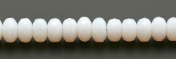#03 - 20 Stück - 4*7mm Donut - Opalin White
