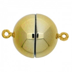 1 Neumann-Kugel-Magnet-Verschluss Ø 15 mm  Acryl Gold