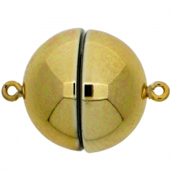 1 Neumann-Kugel-Magnet-Verschluss Ø 18 mm  Acryl Gold