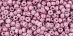 10 g TOHO Seed Beads 11/0 TR-11-1202 - Marbled Opaque Pink/Pink (C)