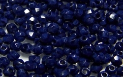 #08.6 50 Stück - 3,0 mm Glasschliffperlen - Opaque Navy Blue