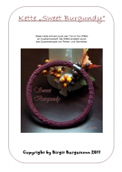 Schlauchkette "Sweet Burgundy" - deutsch als pdf
