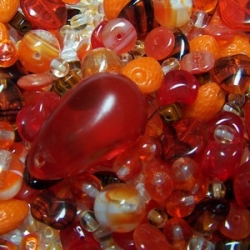 #06 - 100g Druck-Perlensuppe orange