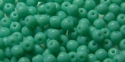 #23 - 50 Stück Perlen rund - opak grüntürkis  - Ø 3 mm
