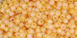 10 g TOHO Seed Beads 11/0 TR-11-0162 F - Tr.-Rianbow-Frosted Lt Topaz