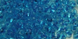 #75 10g Preciosa® TwinBeads tr. blue