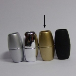 Power-Magnetverschluss - 31x17 mm goldfarben matt Innen Ø 10mm