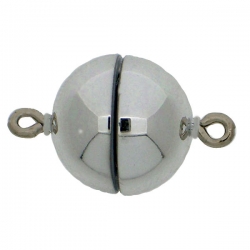 1 Neumann-Kugel-Magnet-Verschluss Ø 12 mm  Acryl Rhodium