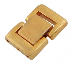 Fold Over Uhrenverschluss - 19x13 mm goldfarben